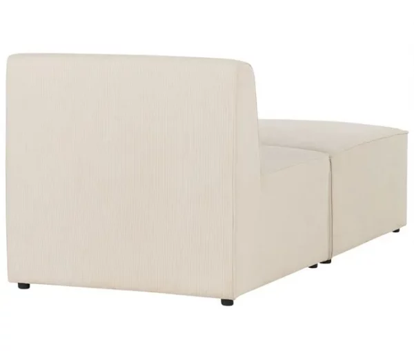 Chaise-longue em bombazine creme LEMVIG