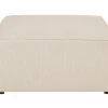 Chaise-longue em bombazine creme LEMVIG