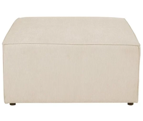 Chaise-longue em bombazine creme LEMVIG