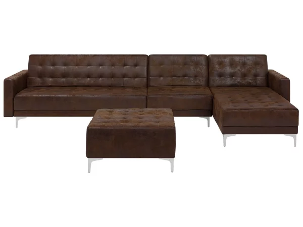 Schlafsofa ABERDEEN Lederoptik Oldstyle Otto+Mittel L/R