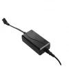 Sofá reclinável de 2 lugares veludo cinzento escuro com LED e entrada USB BERGEN