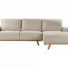 Left Hand Corner Sofa NORA Beige DEF