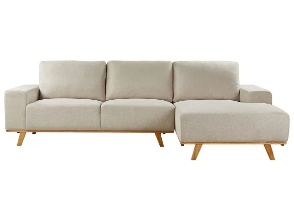 Left Hand Corner Sofa NORA Beige DEF