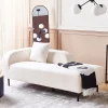 Chaise lounge white boucle LE CRAU