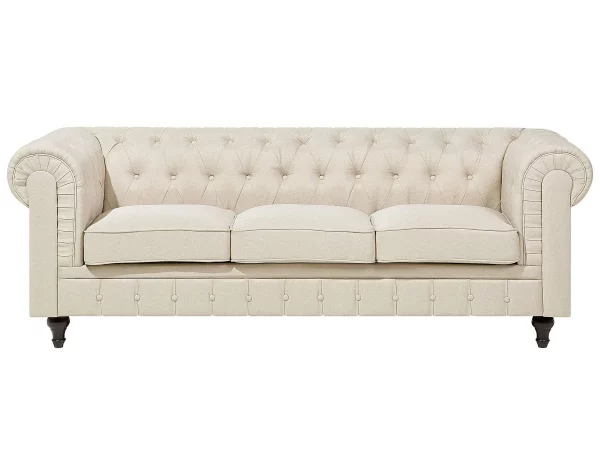 3-Sitzer CHESTERFIELD, Beige, DEF