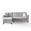 Chaise longue com cama TIAGO reversível 3 lugares cinza claro