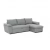 Chaise longue com cama ANTON reversível 3 lugares cinza