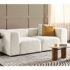 Sofá modular 2 lugares em bouclé branco FALSTERBO