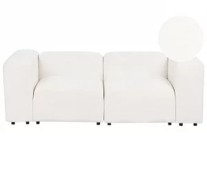 Sofá modular 2 lugares em bouclé branco FALSTERBO