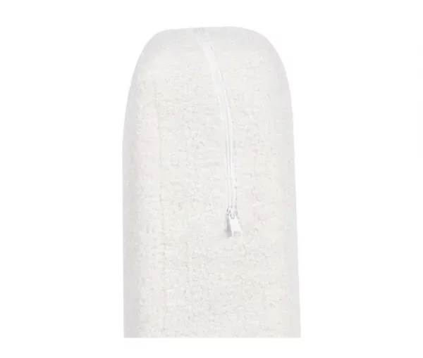 Sofá de 3 lugares em bouclé branco VADSTENA