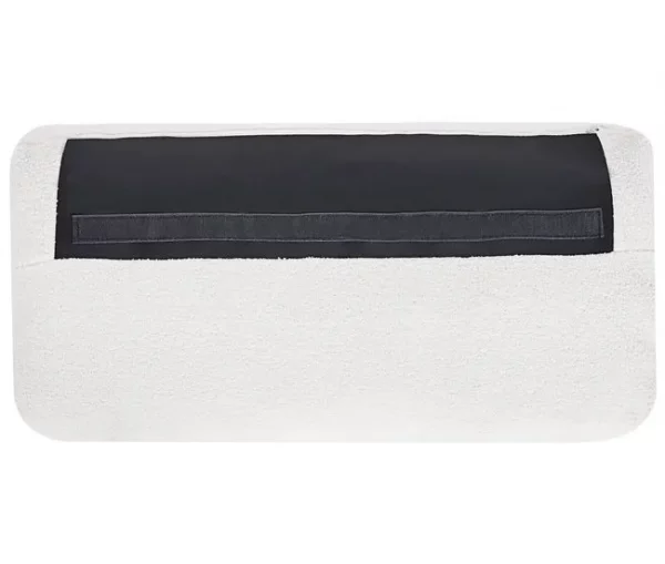 Sofá de 3 lugares em bouclé branco VADSTENA