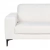 Sofá de 3 lugares em bouclé branco VADSTENA