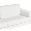 Sofá de 3 lugares em bouclé branco VADSTENA