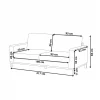 3 Seater Sofa Green Cord SIGGARD,DEF
