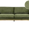 3 Seater Sofa Green Cord SIGGARD,DEF