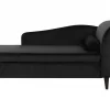Chaiselongue LUIRO schwarz rechtsseitig CH