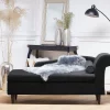 Chaiselongue LUIRO schwarz rechtsseitig CH