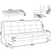 Sofa, RONNE, Green, DEF