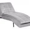 Chaiselongue LOIRET hellgrau verstellbar CH