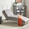 Chaiselongue LOIRET hellgrau verstellbar CH