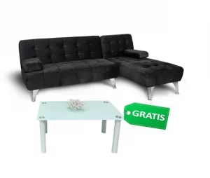 Oferta: Sofá-cama XS Chaise Longue + Mesa de Centro Grátis