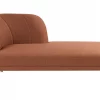 Chaise lounge TANLAY, golden brown, fabric, left DEF