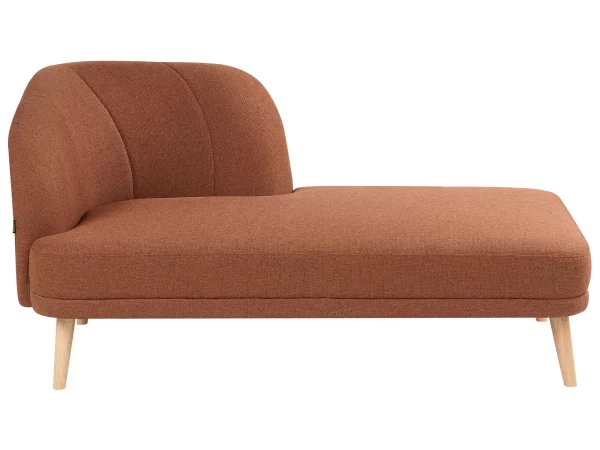 Chaise lounge TANLAY, golden brown, fabric, left DEF