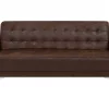 Dreisitzer ABERDEEN Lederoptik Old Style Braun CH