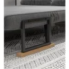 HOMCOM Sofá Cama Sofá Convertível em Cama de 2 Lugares Dobrável com Encosto Ajustável em 5 Níveis e 2 Almofadas Acolchoadas para Escritório Dormitório Sala de Estar 102x73x81 cm Cinza