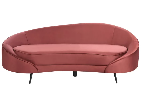 Velvet Sofa SAVAR Red DEF