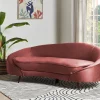 Velvet Sofa SAVAR Red DEF