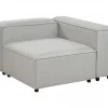 Sofá modular de 3 lugares em tecido cinzento claro ARDAL