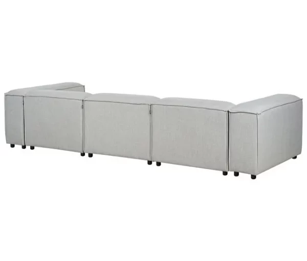 Sofá modular de 3 lugares em tecido cinzento claro ARDAL