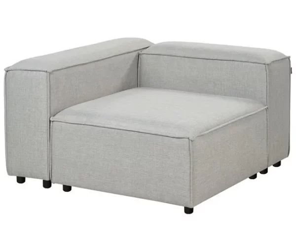 Sofá modular de 3 lugares em tecido cinzento claro ARDAL