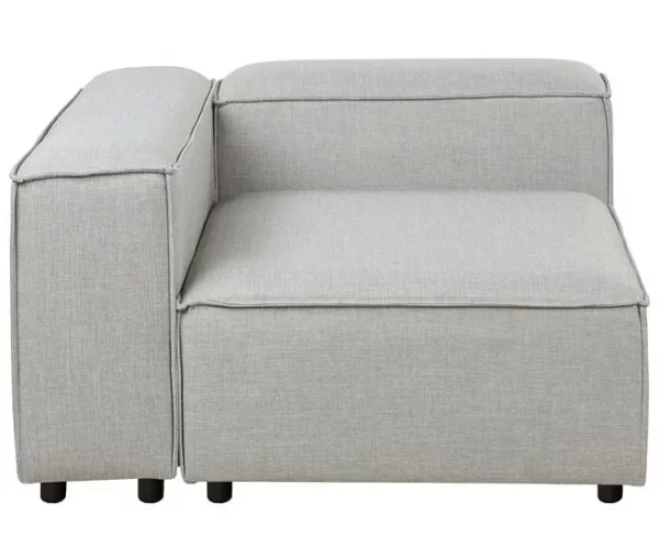 Sofá modular de 3 lugares em tecido cinzento claro ARDAL