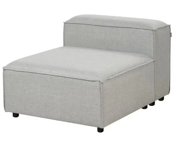 Sofá modular de 3 lugares em tecido cinzento claro ARDAL