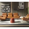 Sofá chaise longue esquerdo em pele 6226