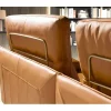 Sofá chaise longue esquerdo em pele 6226
