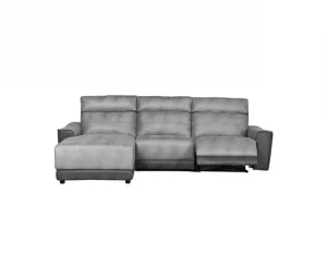 Chaise longue relax elétrico 2 lugares MOON lado esquerdo cinza