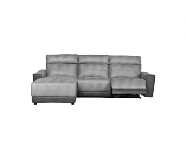 Chaise longue relax elétrico 2 lugares MOON lado esquerdo cinza