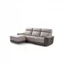 Chaise longue relax elétrico 2 lugares MOON lado esquerdo cinza