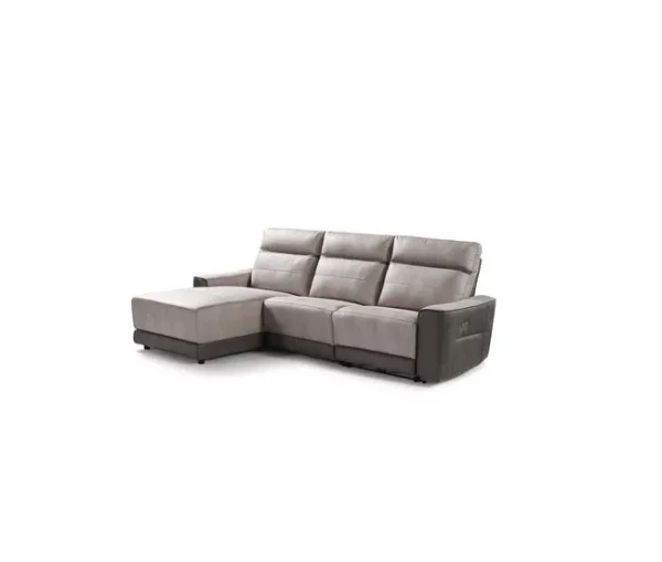 Chaise longue relax elétrico 2 lugares MOON lado esquerdo cinza