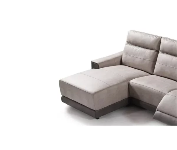 Chaise longue relax elétrico 2 lugares MOON lado esquerdo cinza