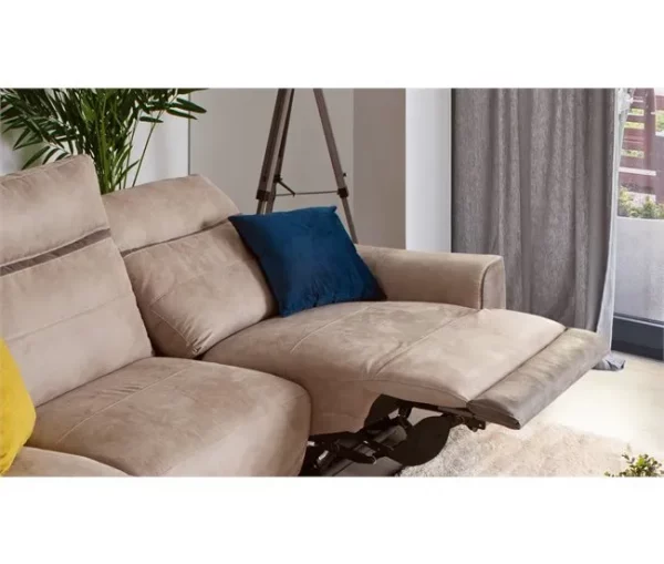 Chaise longue relax elétrico 2 lugares MOON lado esquerdo cinza