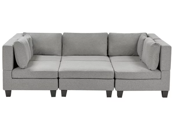 5-Seater Modular Sofa Ottoman UNSTAD Light Grey DEF