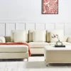 Sofa Ecksofa OSLO R aus Stoff beige CH.