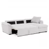 Sofá Cama para Sala de Estar Sala de Jantar Chaise Longue Luis Estilo Contemporâneo em Bege com Baú 248 cm