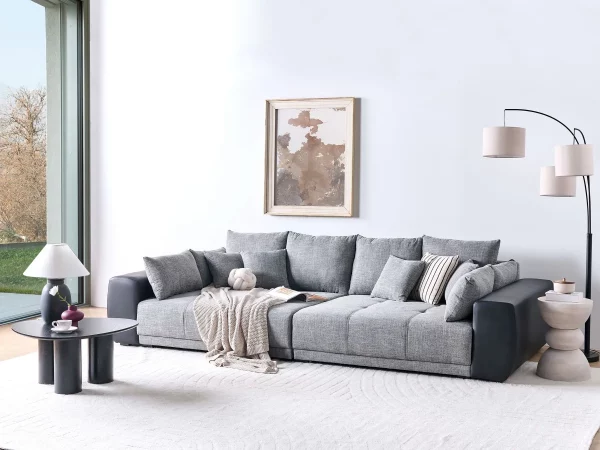 Sofa TORPO, Grey with Black, DEF