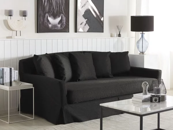 3-Sitzer Sofa GILJA schwarz CH
