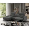 Chaise longue SIARA relax elétrica esquerda 3 lugares azul